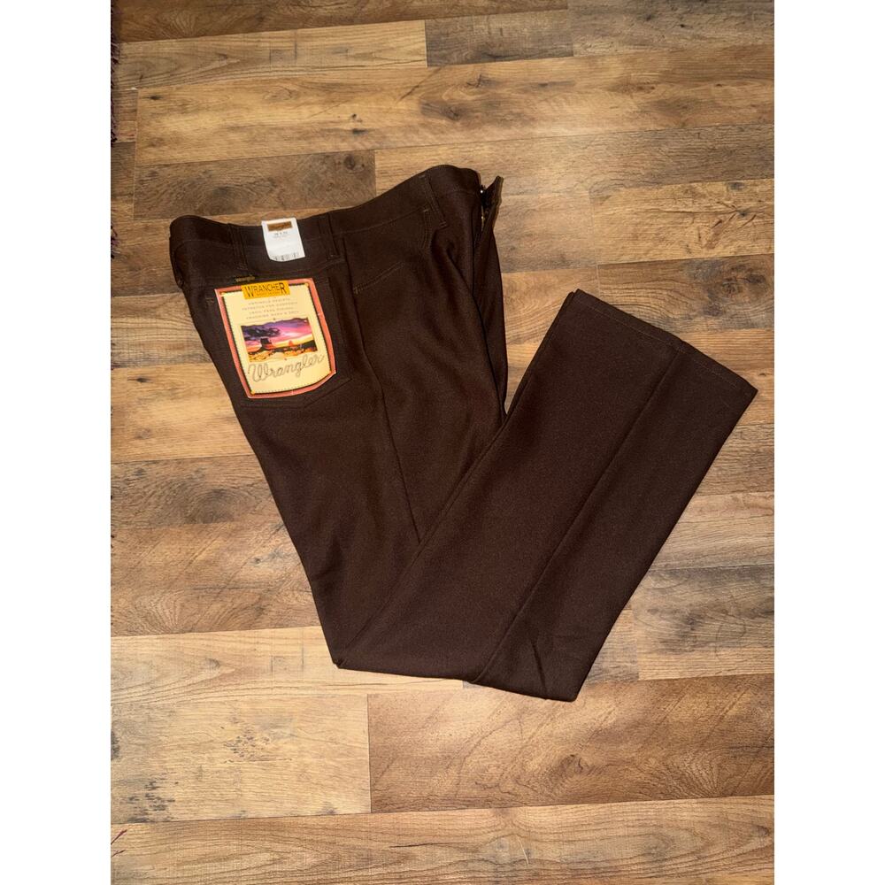 Wrangler wracher men’s New brown dress pants - Picture 16 of 16